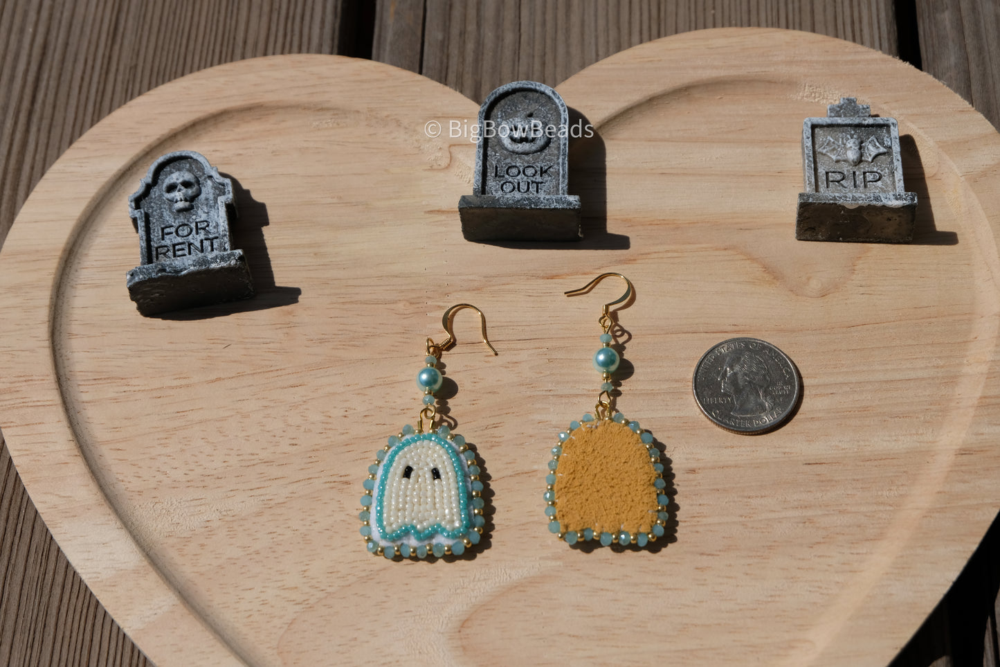 Turquoise mini ghosts earrings