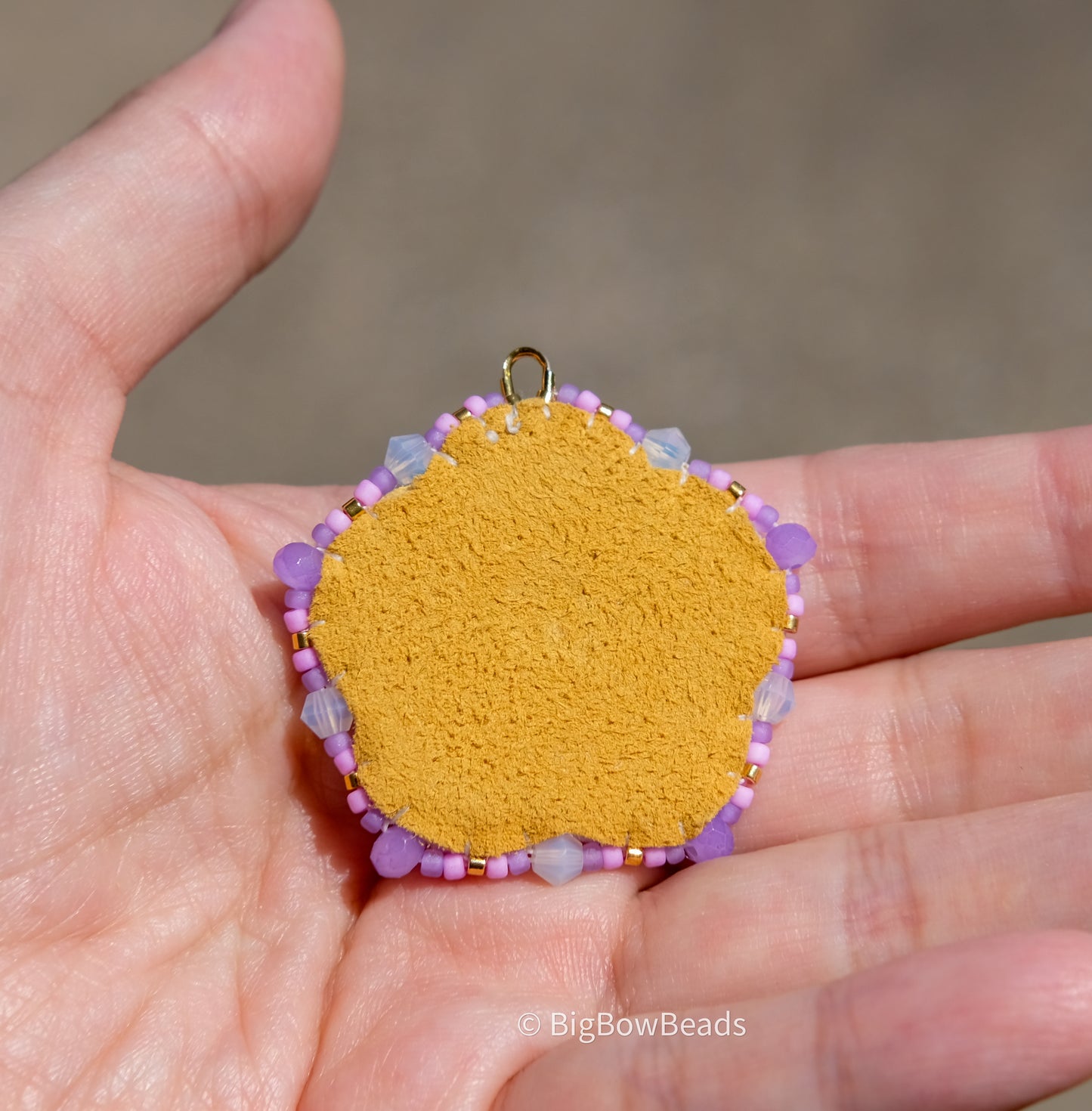 Purple Neon Flower Earrings