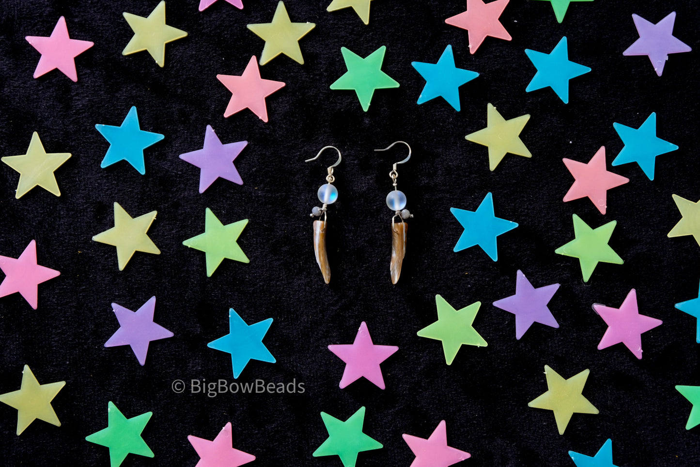 Wire Wrapped Comet Earrings