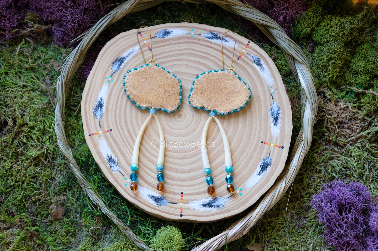 Woodland Buffalo Earrings