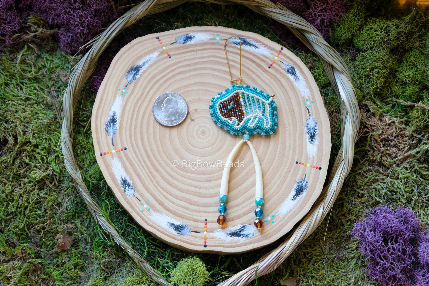 Woodland Buffalo Earrings