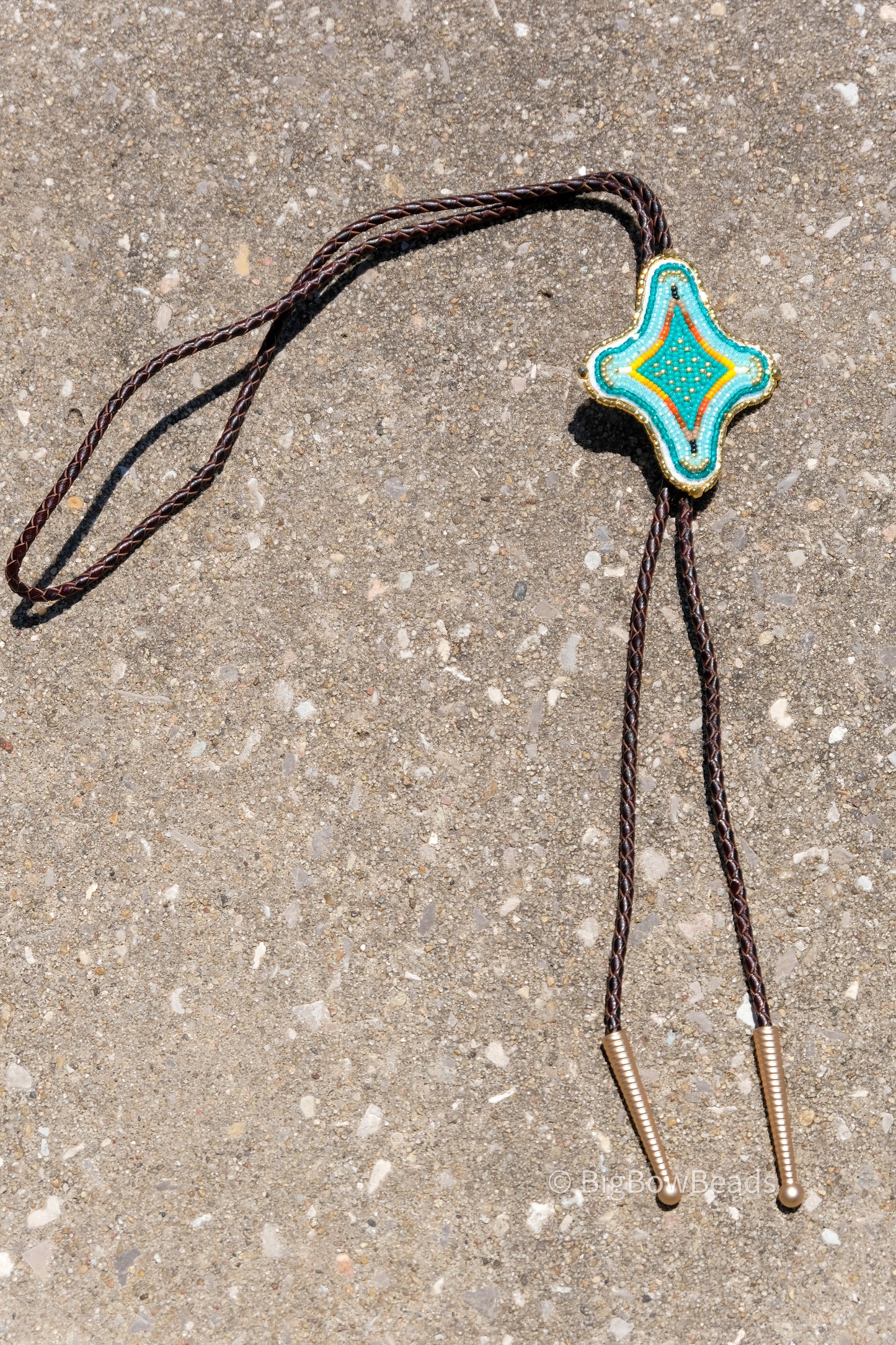 Teal Star Bolo Tie