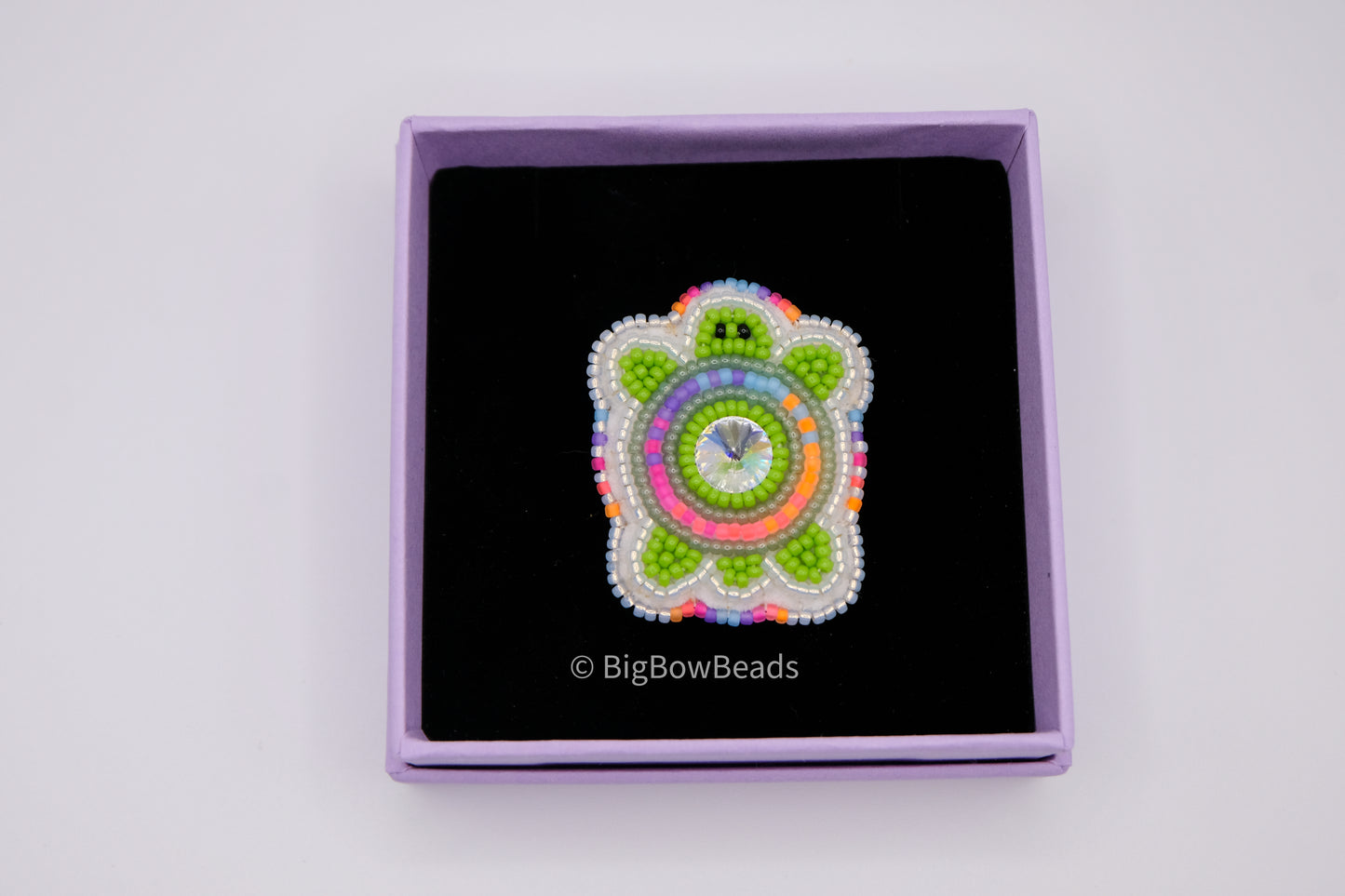 Neon Turtle Ring