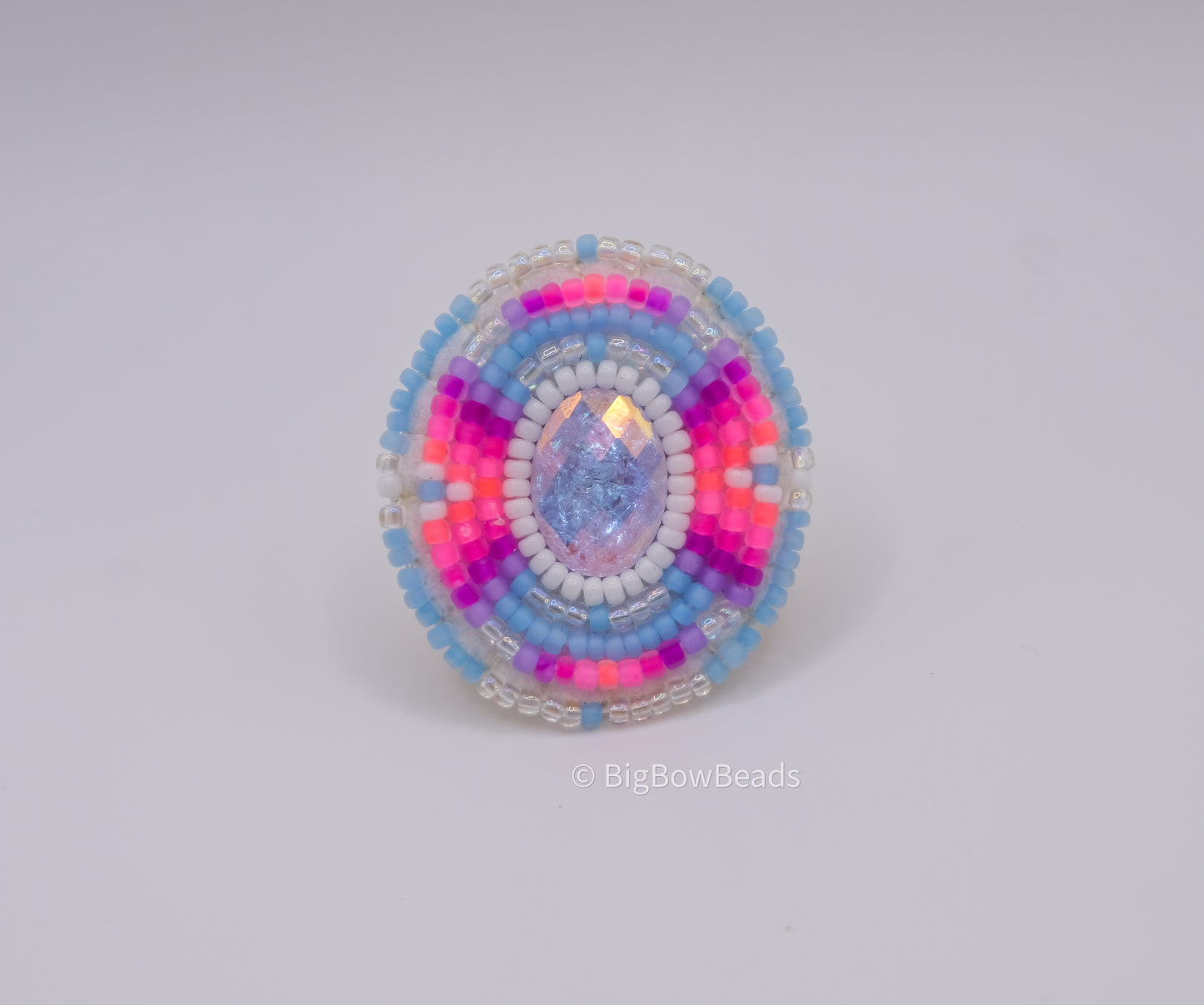 Neon Icy Blue Ring