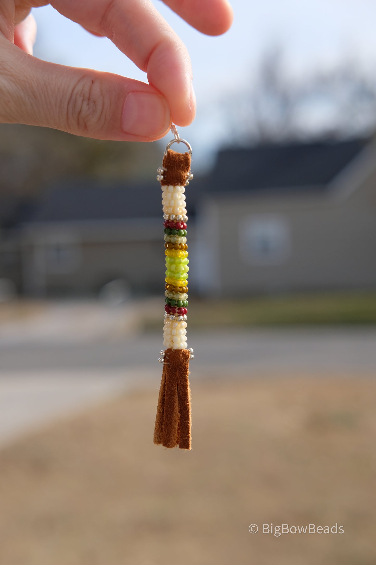 Fall Harvest Buffalo Tail Earrings