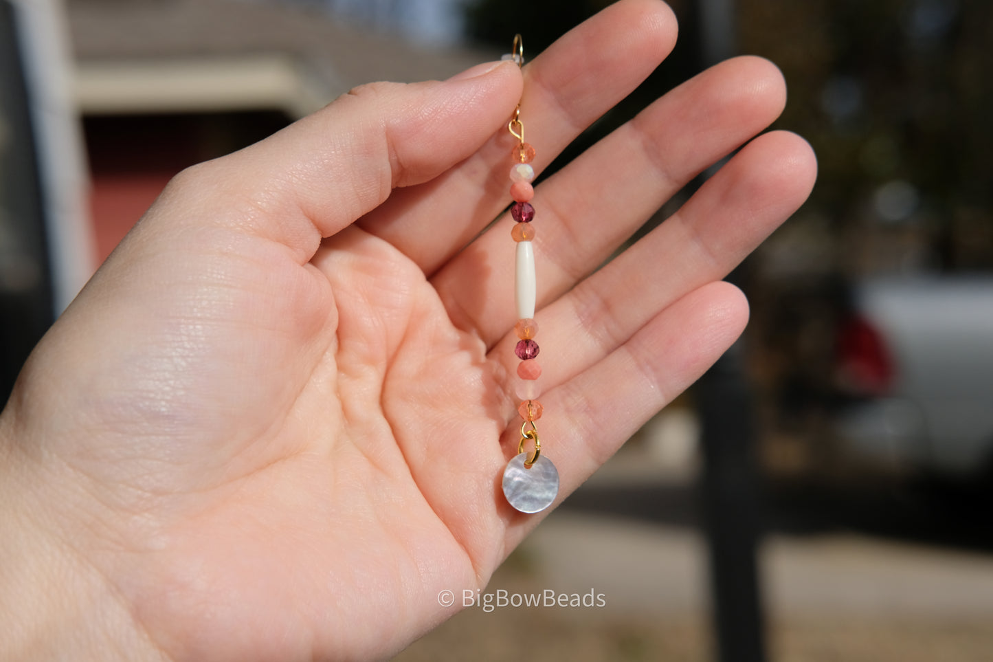 Rose Gold Stick Earrings