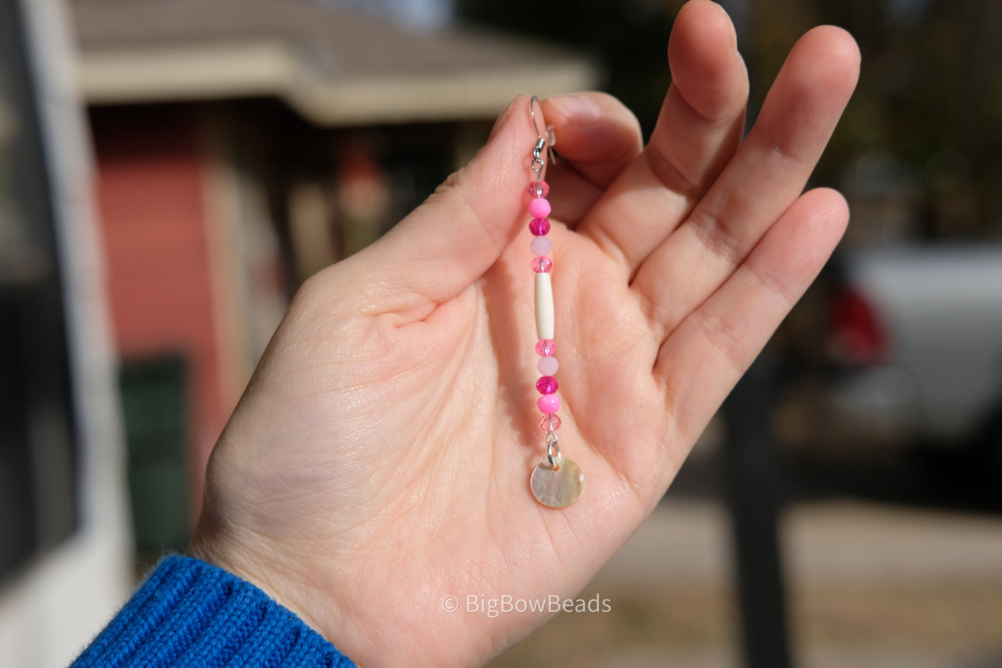 Light Pink Stick Earrings