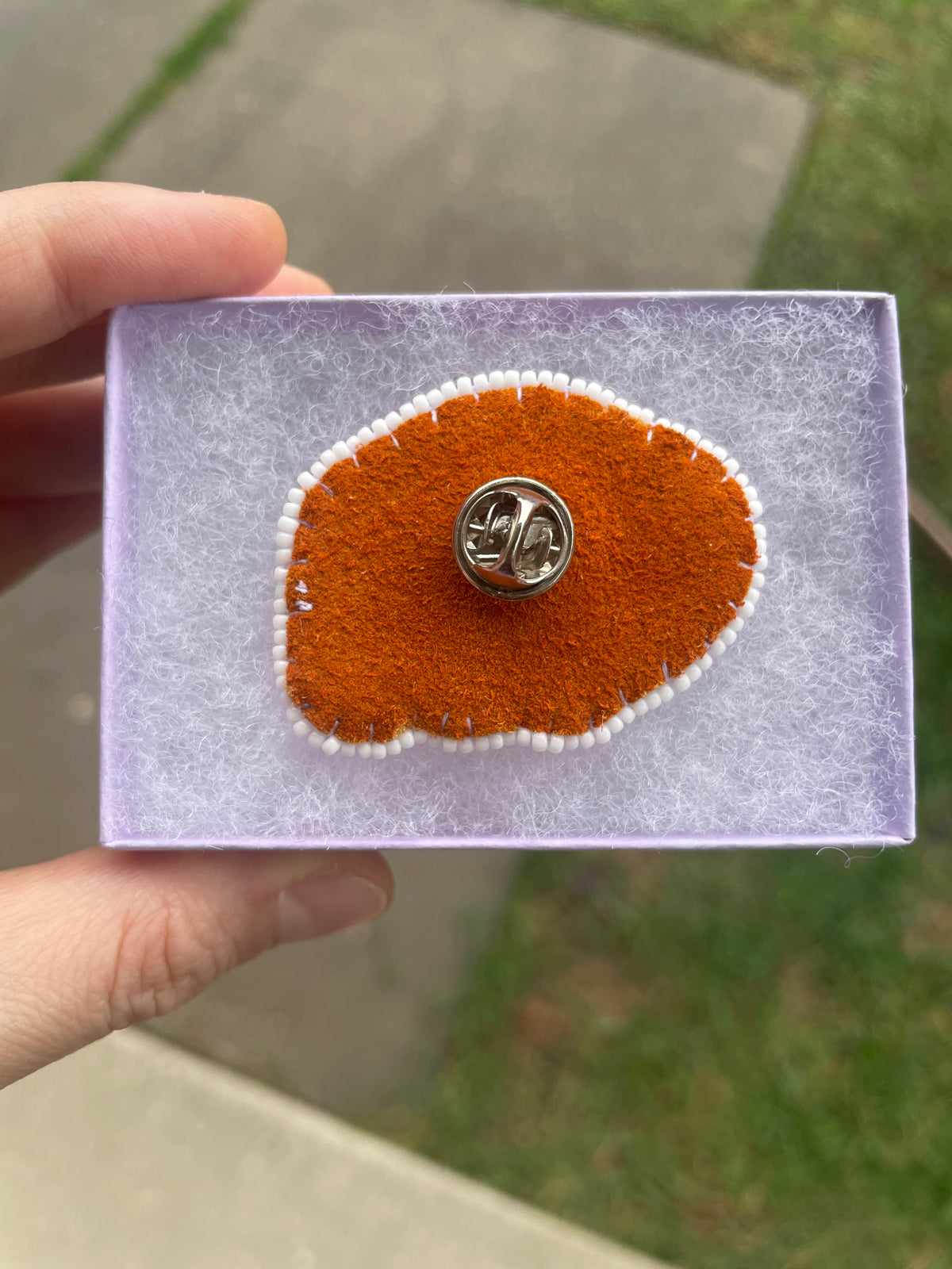 Thunder Buffalo White Jersey Pin