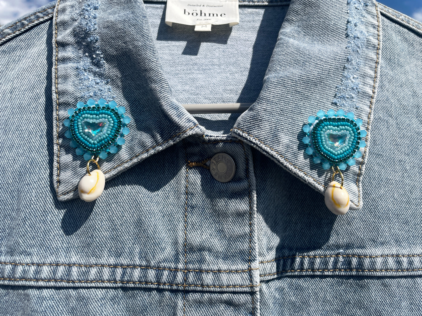 Blue bat collar pins