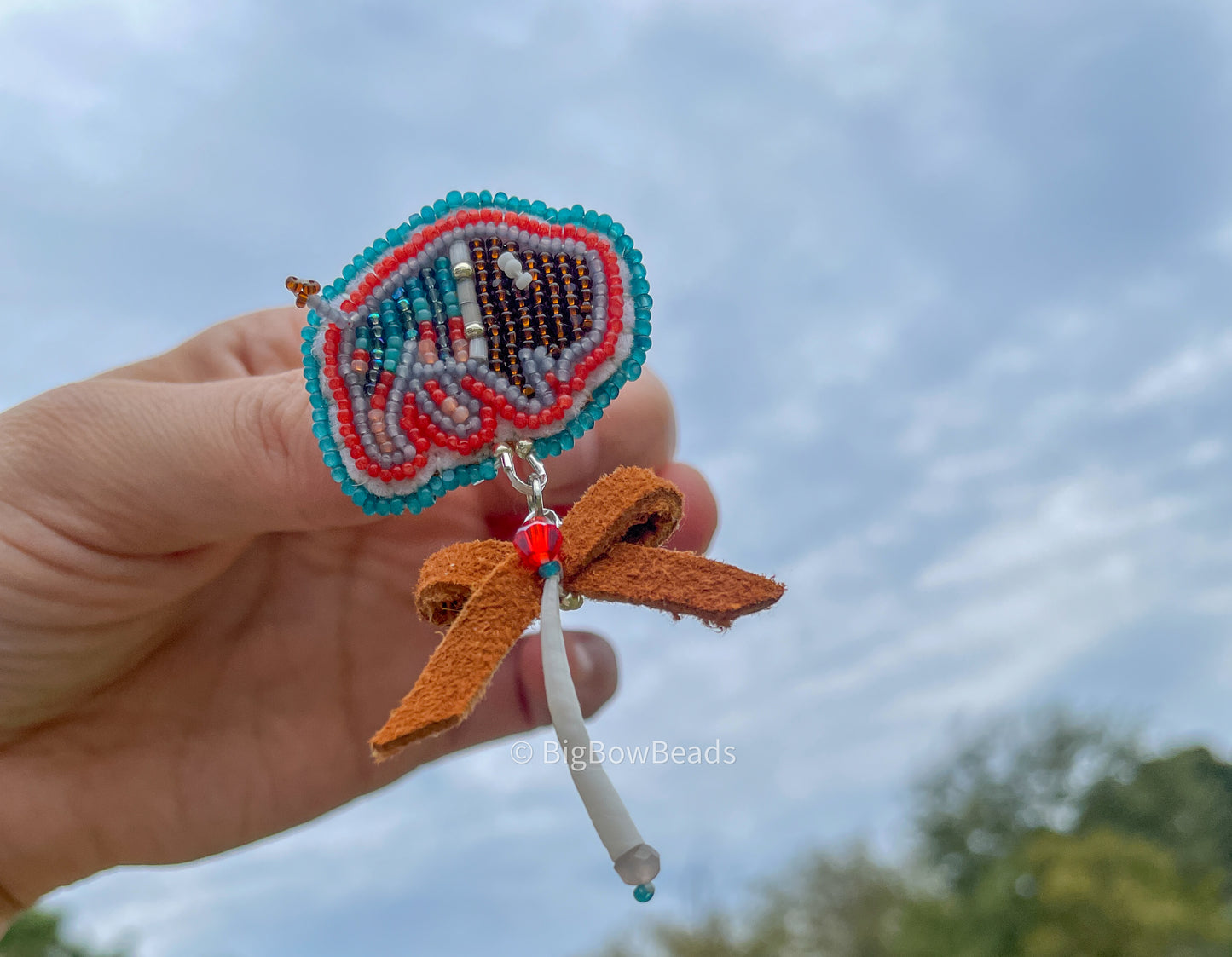Fall Harvest Mini Buffalo and Bow Earrings