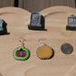 Beetlejuice inspired pumpkin earrings