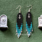 Coffin Coffin Fringe Earrings in Dusk