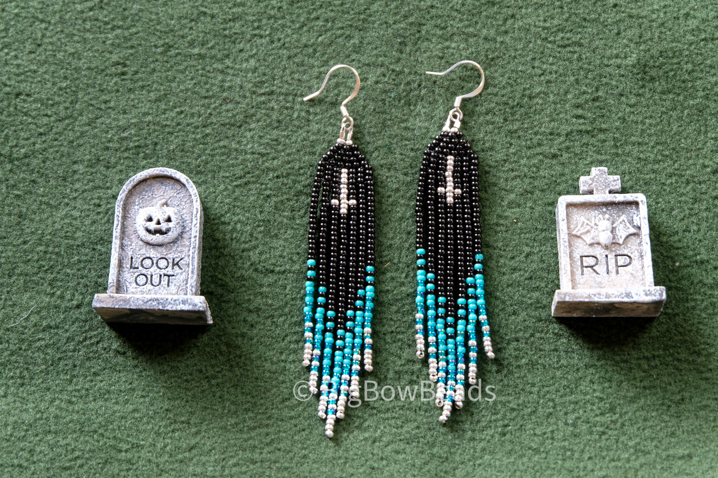 Coffin Coffin Fringe Earrings in Dusk