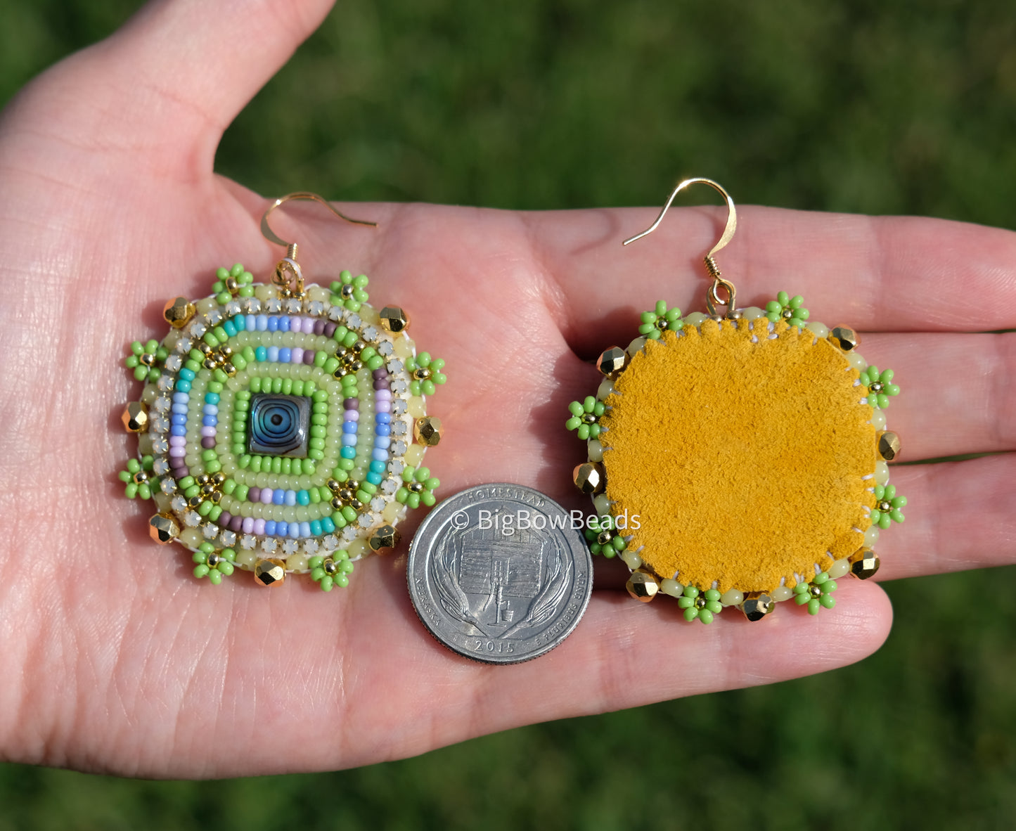 Summer Storm Square Earrings