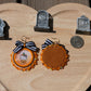 Hello halloween earrings