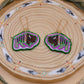 Green and Purple Buffalo Earrings