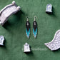 Coffin Coffin Fringe Earrings in Dusk