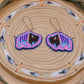 Blue and Pink Buffalo Earrings