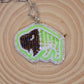 White and Green Buffalo Necklace