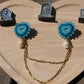 Blue bat collar pins
