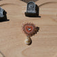 Peach bat pin