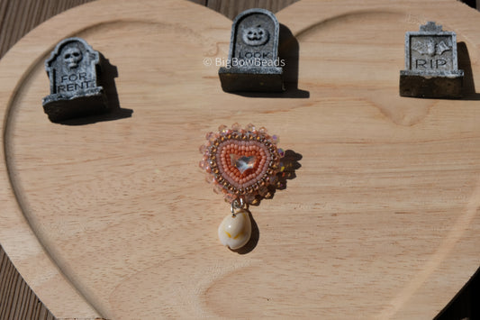 Peach bat pin