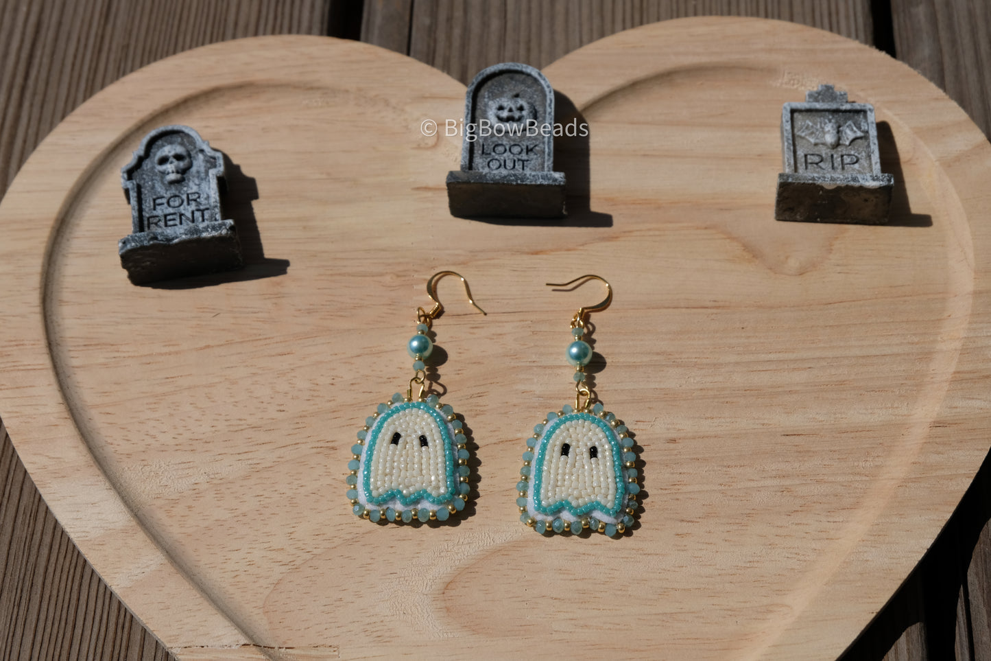 Turquoise mini ghosts earrings