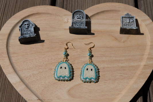 Turquoise mini ghosts earrings