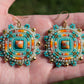 Summer Sunset Square Earrings