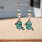 Teal Ghost Earrings