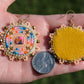 Summer Sunrise Square Earrings