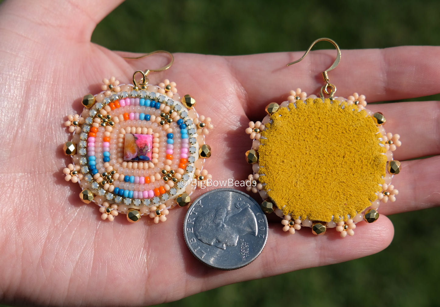 Summer Sunrise Square Earrings