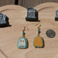 Turquoise mini ghosts earrings