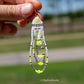 Yellow Neon Flower Fringe Earrings