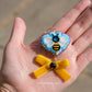 Blue Bee Earrings