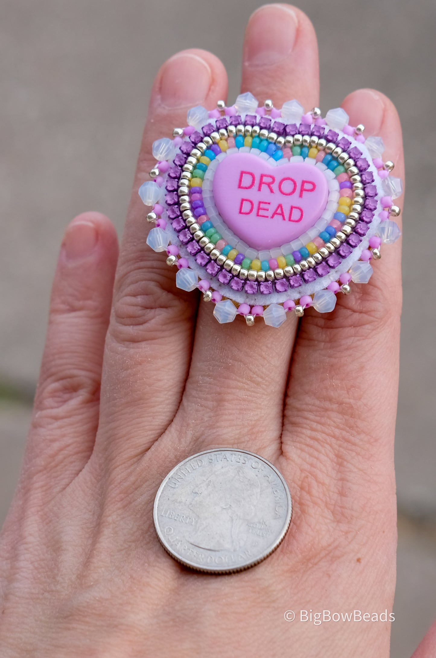 Purple Drop Dead Ring