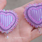 Purple Heart Earrings