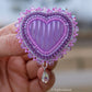 Purple Heart Earrings