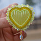 Yellow Heart Earrings