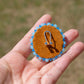 Blue Deer Antler Earrings