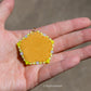 Yellow Neon Flower Earrings