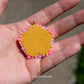Pink Neon Flower Earrings