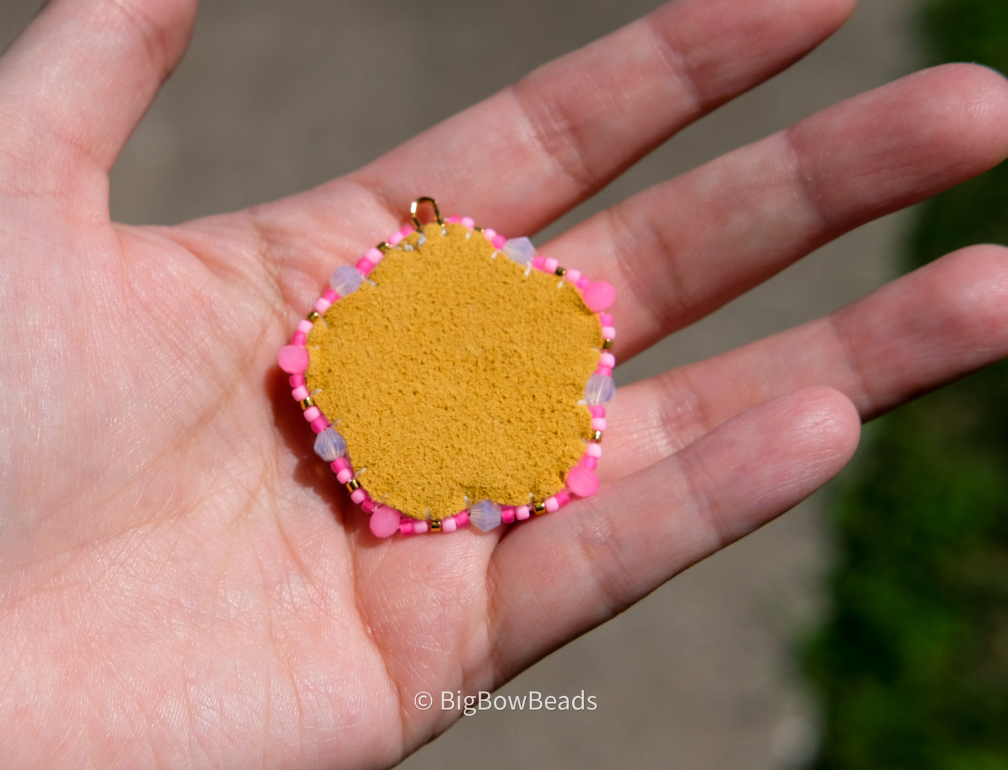 Pink Neon Flower Earrings