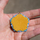 Blue Neon Flower Earrings