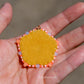 Orange Neon Flower Earrings
