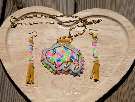 Neon Flower Buffalo Set