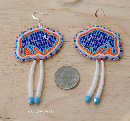 Game Night Buffalo Earrings