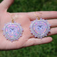 Purple Mocha Heart Earrings