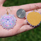 Purple Mocha Heart Earrings