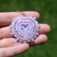 Purple Mocha Heart Earrings